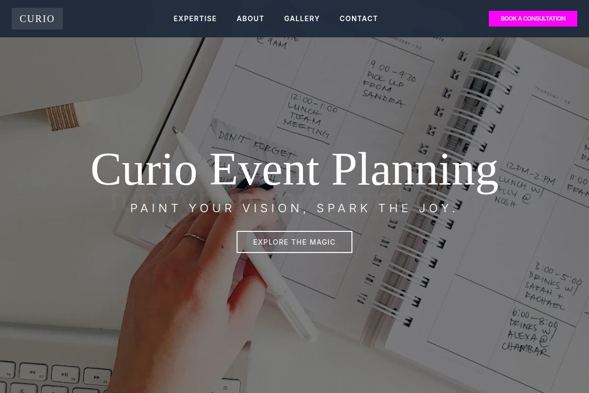Curio Event Planning
